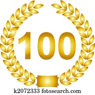 golden laurel wreath 100 years golden laurel wreath 100 years