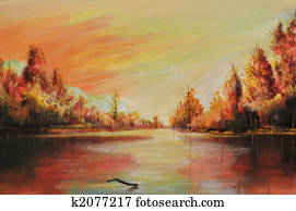 Oil landscape Oil landscape