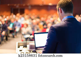 Public speaker at Business Conference. Public speaker at Business Conference.