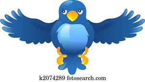 Twitter ing blue bird icon Twitter ing blue bird icon