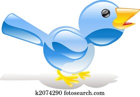 Twitter ing blue bird icon Twitter ing blue bird icon
