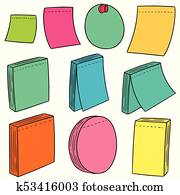 vector set of memo note vector set of memo note