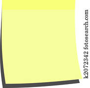 yellow memo stick