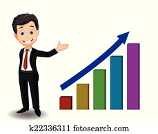 business man cartoon presenting