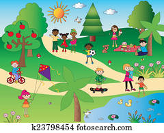 in the park in the park