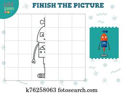 kopie, bild, vektor, illustration., vollst?ndig, und, f?rbung, spiel, für, vorschulisch, und, bilden kinder kopie, bild, vektor, illustration., vollst?ndig, und, f?rbung, spiel, für, vorschulisch, und, bilden kinder