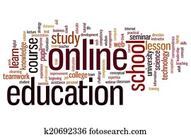 Online education word cloud Online education word cloud