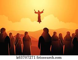 The ascension of Jesus
