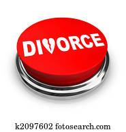 divorcio, -, botón rojo