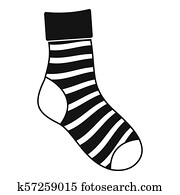 Striped Socks Stock Illustrations | Our Top 469 Striped Socks art ...