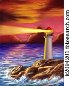 Sunset lighthouse Sunset lighthouse