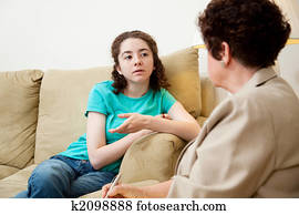 Teen Speaking with Counselor Teen Speaking with Counselor