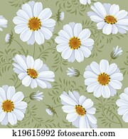 Ditsy デイジー 花 クリップアート 切り張り イラスト 絵画 集 K Fotosearch