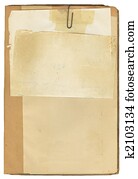 Antique Book and Note Paper