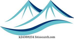 bergwelt, blau, logo bergwelt, blau, logo