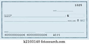 Blank Check with False Numbers