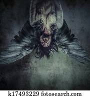 Fallen angel of death, Male model, evil, blind Fallen angel of death, Male model, evil, blind