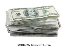 Stack of 100 Dollar Bills