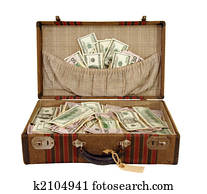 Suitcase Full of Money