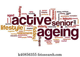 Active ageing word cloud