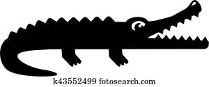 Alligator Pictogram Alligator Pictogram