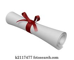 certificate scroll certificate scroll