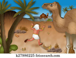 Moses Flees into the Desert Moses Flees into the Desert