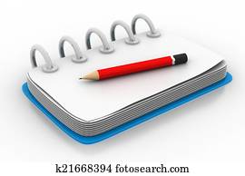 notebook and pencil notebook and pencil