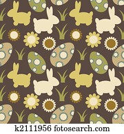 Seamless easter pattern