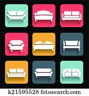 Vector sofa Vector sofa