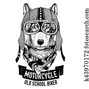 Wild WOLF for motorcycle, biker t-shirt Wild WOLF for motorcycle, biker t-shirt