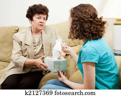 adolescente, asesoramiento, -, tener, un, tejido