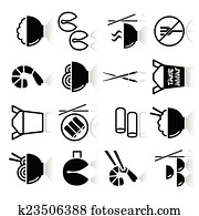 Chinese take away food icons Chinese take away food icons