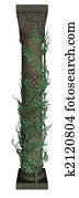 Column With Vines