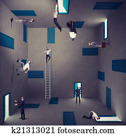 geschaefts, verwirrung, und, recht, strategie