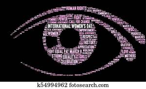 International Womens Day Word Cloud