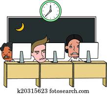 lustig, linie, zeichen, abbildung