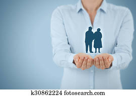 penzia, poistenie, a, seniors