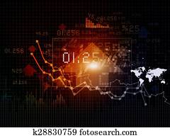 Stock market chart Stock market chart