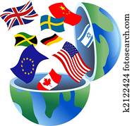 דגלל, גלובוס