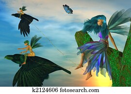 פיה, טייסים