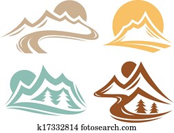 alcance montanha, símbolos