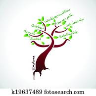 angestellter, baum, wachstum, abbildung, design angestellter, baum, wachstum, abbildung, design