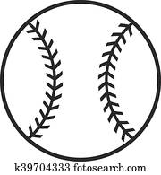 baseball, vektor, symbol baseball, vektor, symbol