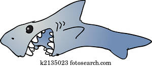 Cartoon shark Cartoon shark