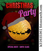 Christmas party poster Christmas party poster