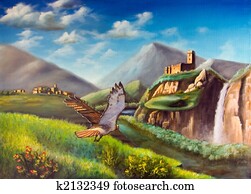 Fantasy landscape Fantasy landscape
