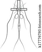 Hands With Cross Hands With Cross