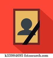 Photo of deceased flat icon Photo of deceased flat icon