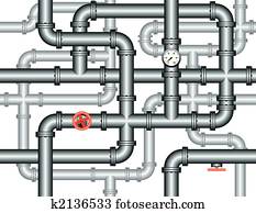 seamless maze of plumbing pipes seamless maze of plumbing pipes